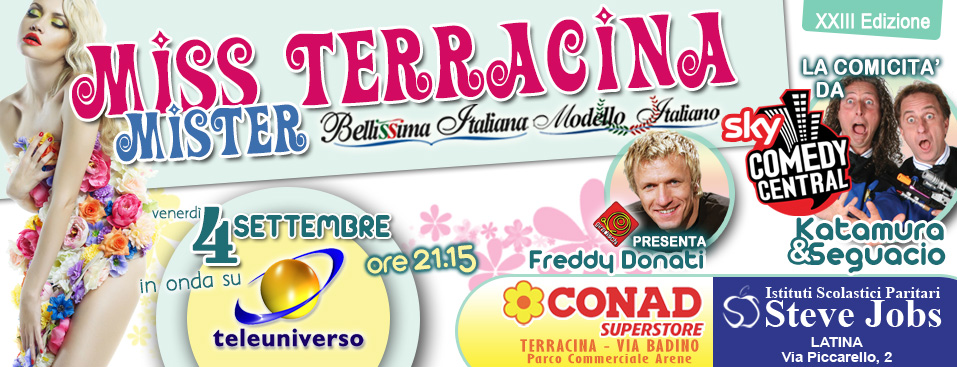 Miss e Mister Terracina in onda su TELEUNIVERSO